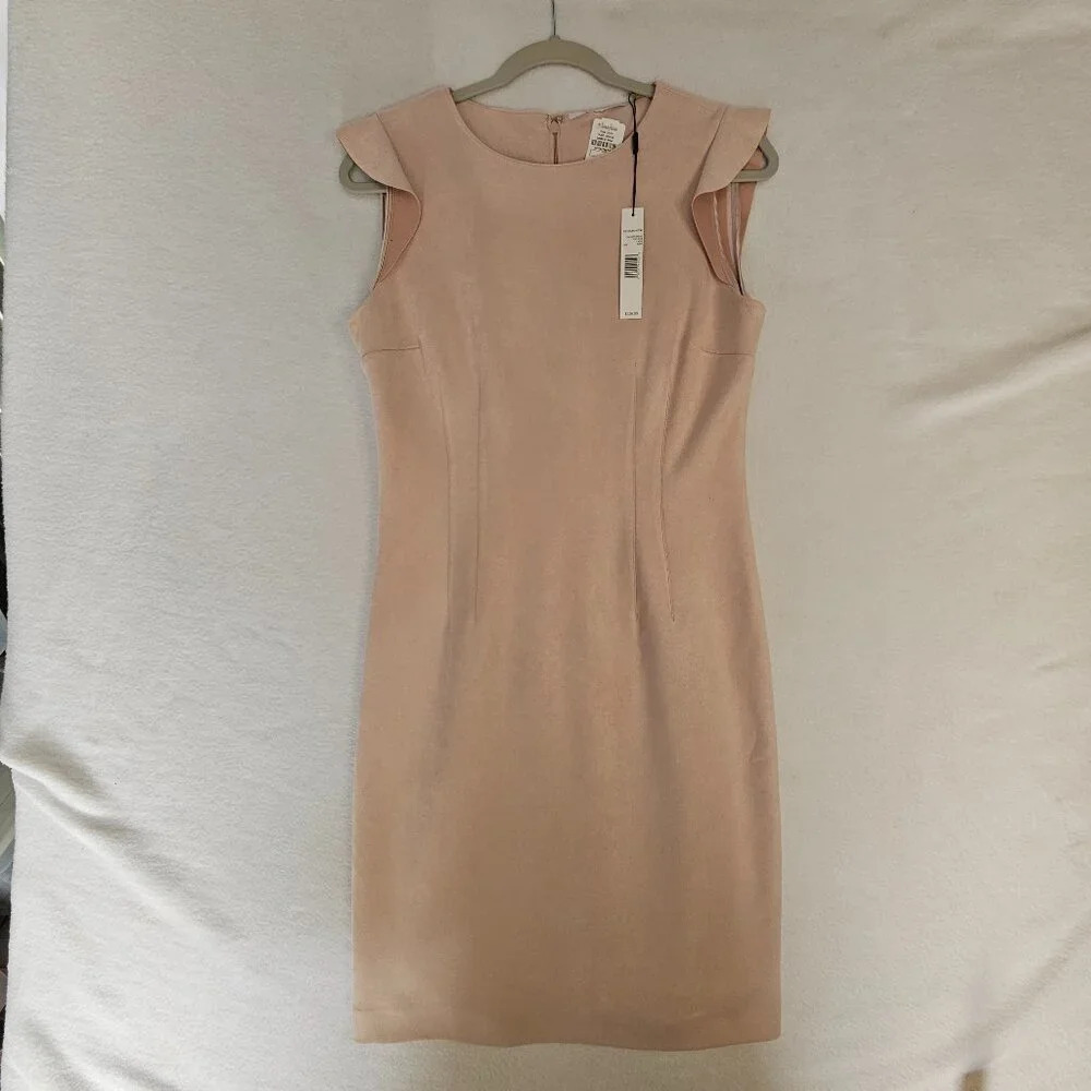 Sleeveless Blush Pink Sheath Dress